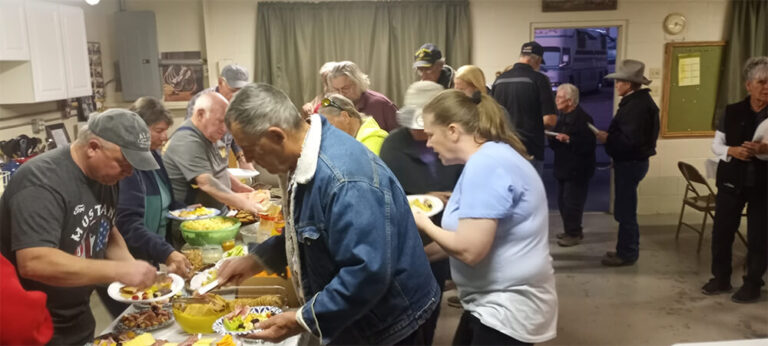 1_0004_Pot Luck Dinner in the Clubhouse at Crawford&rsquo;s RV Park. (1)
