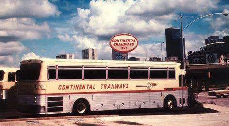 Here are pictures of my bus while it was still in service at Continental Trailways. Photo courtesy of Daniel Lenz, a former employee of Eagle. 