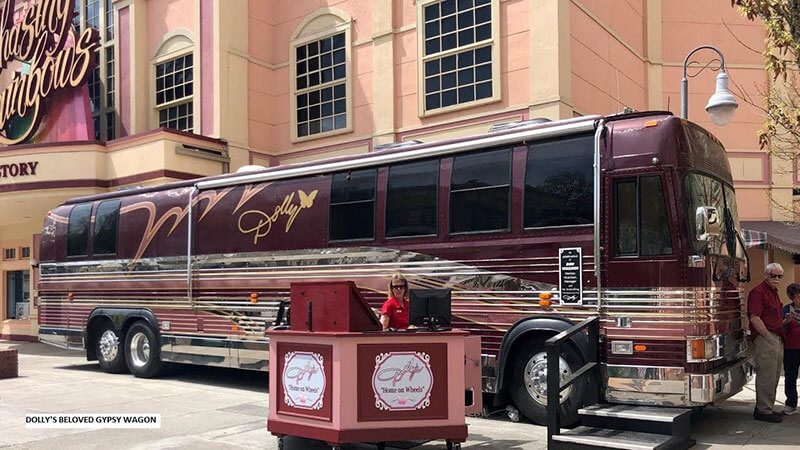 The Gypsy Wagon was once used by Dolly Parton.