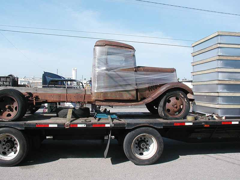’35 Chevy Truck on arrival day