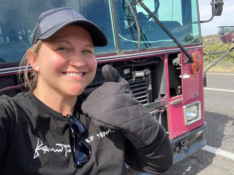Fan clutch failure near Flagstaff, Arizona
(March 2022).
