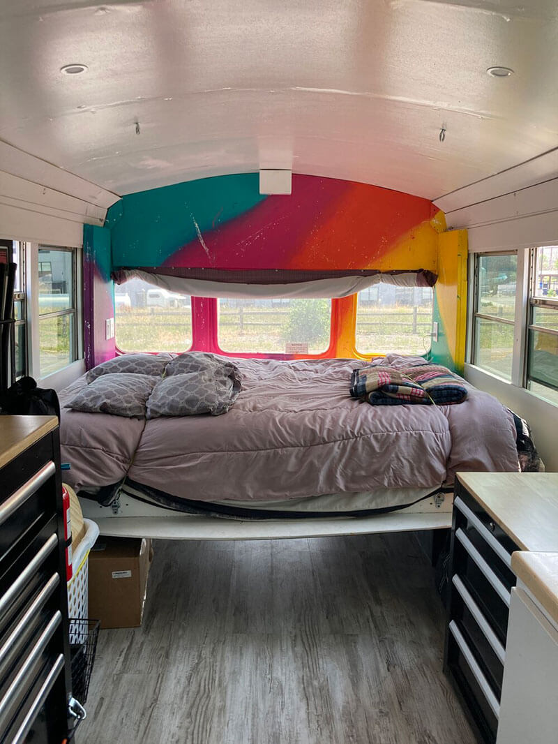 Offce space and bedroom.