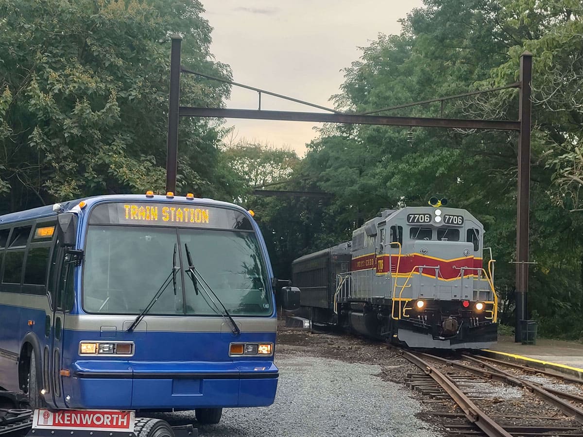 At the West Chester Railroad 25th Anniversary Celebration.