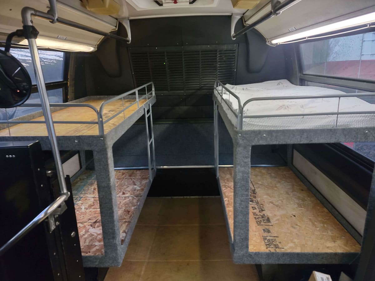 Bunk bed construction.