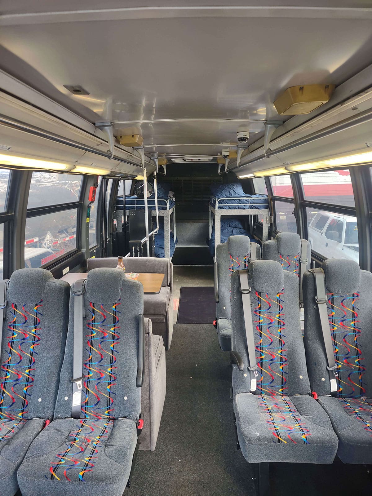 Inside Look at the bus when finished.