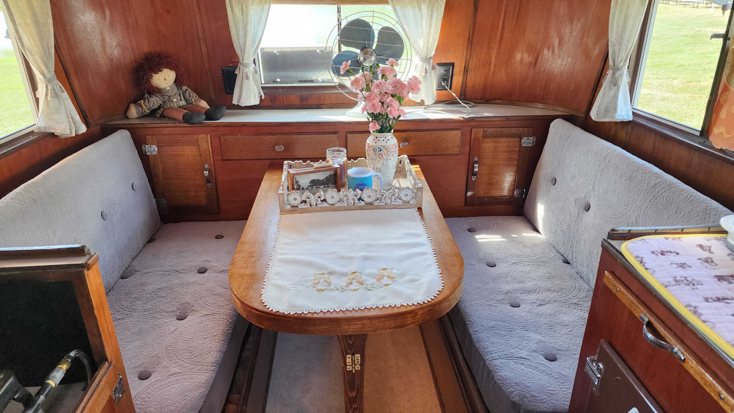 This 1937 vintage trailer belongs to Gary LeCount’s brother Barry. 