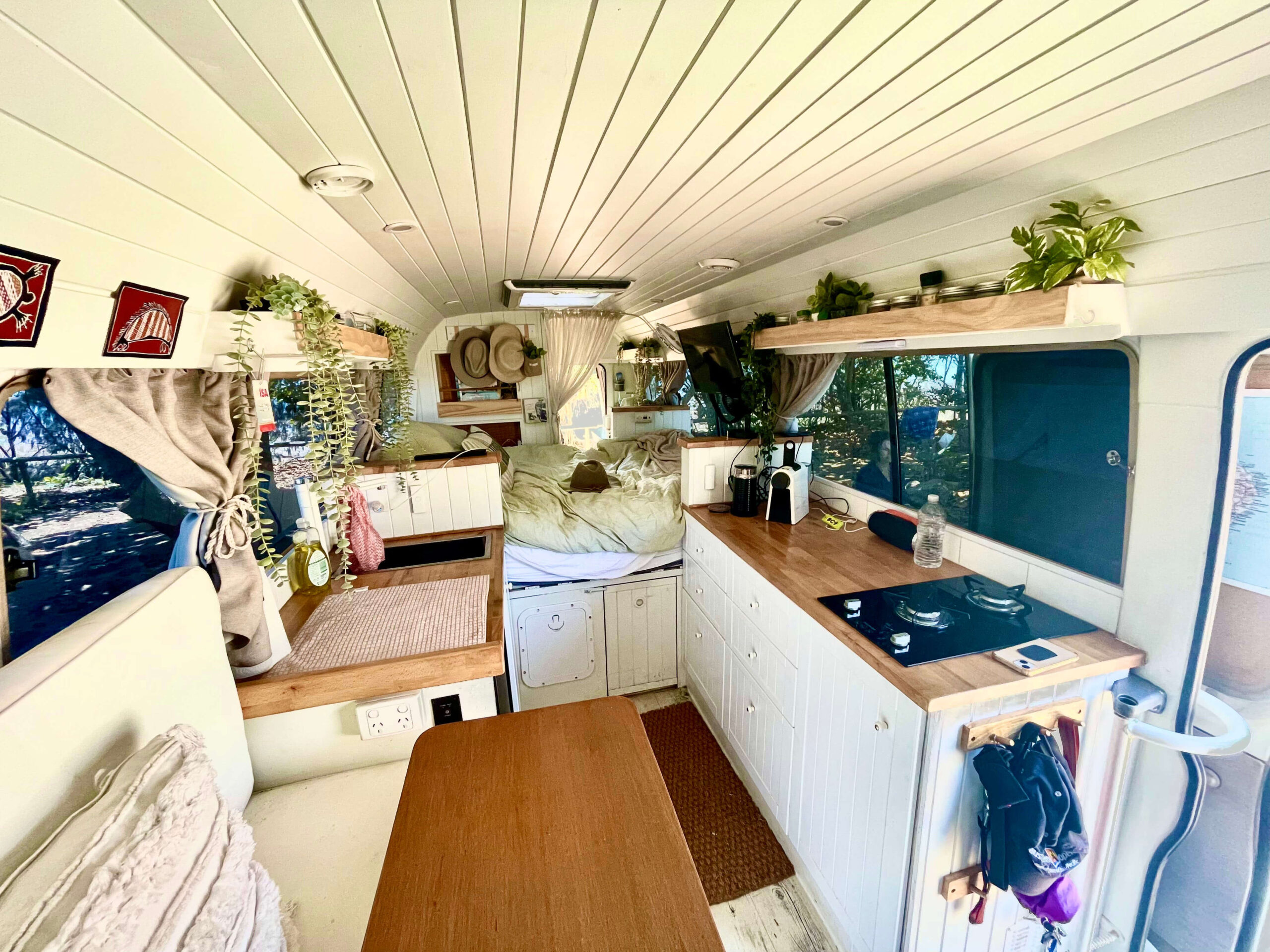 Finding Happiness by Doing What You Love – a Family Converts a Van and Two Buses To Travel Australia - bus conversion photo