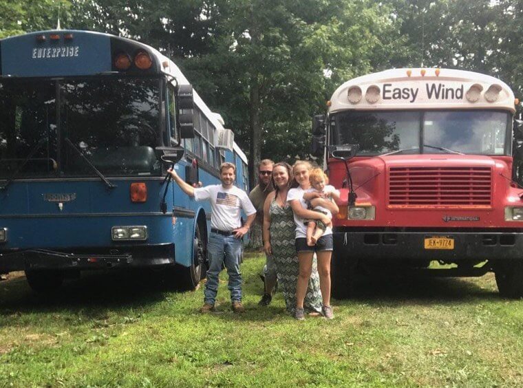 Making friends on our way to Maine.