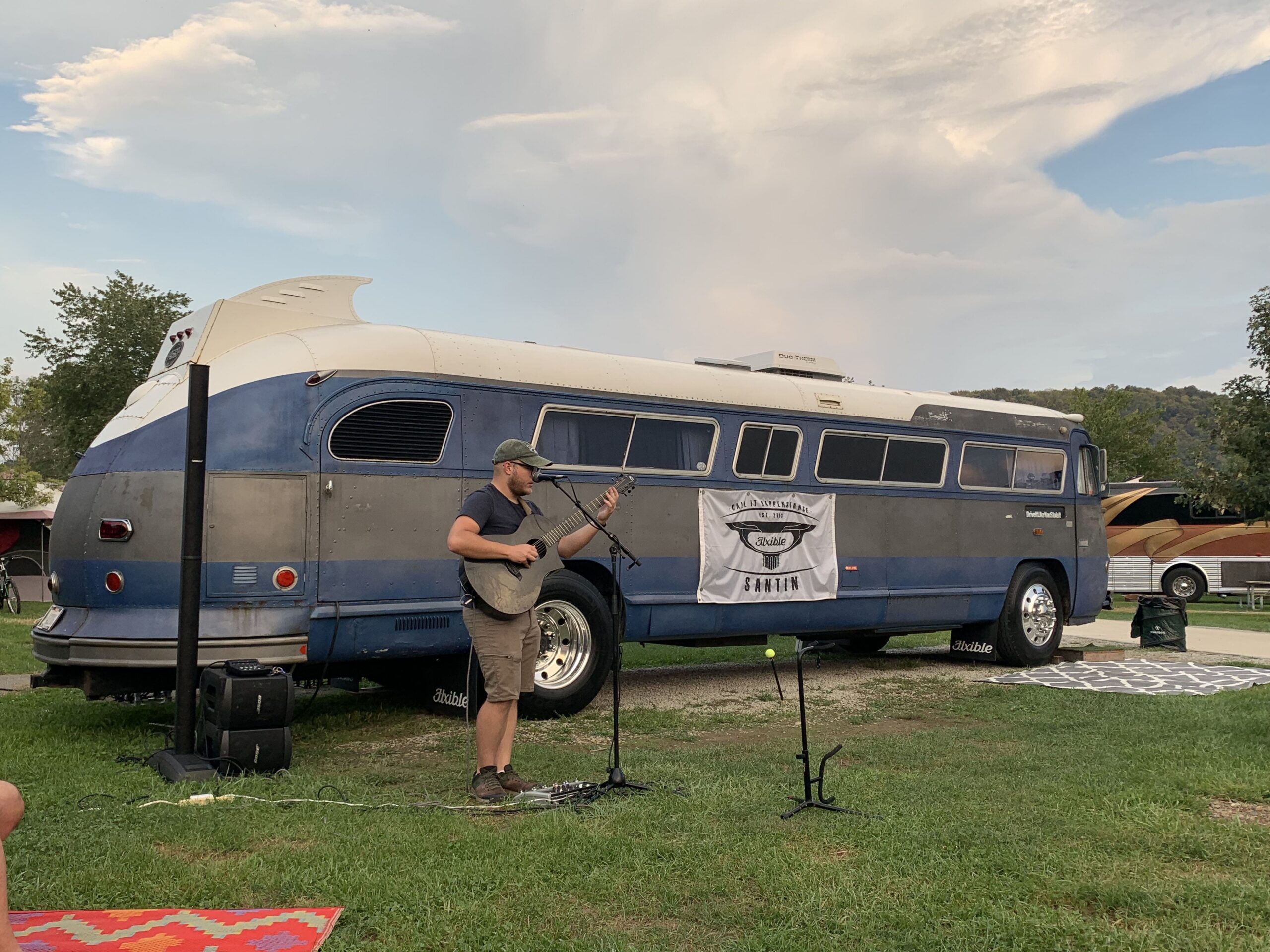 Ricky MItchell on stage.
