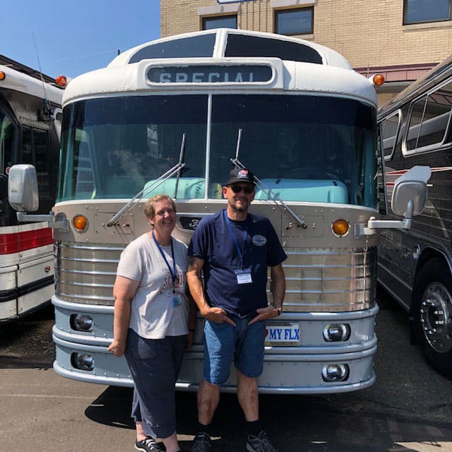 Robert & Michele Hulet’s 1962 Flxible Hi-level.