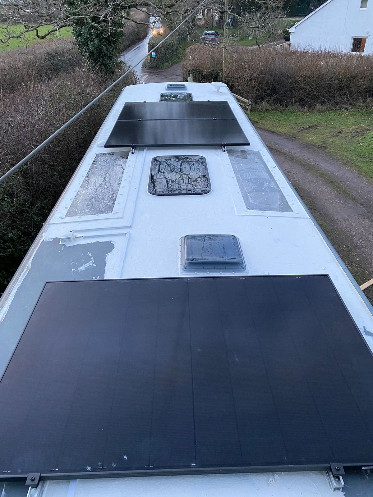 View of the rooftop.