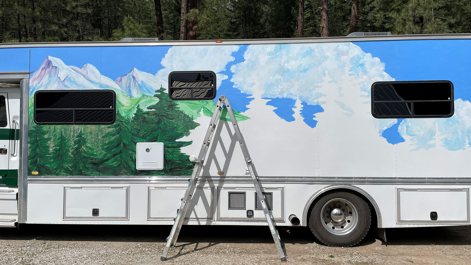 Helga - A Hand Painted 1995 Volvo Totorhome - bus conversion photo