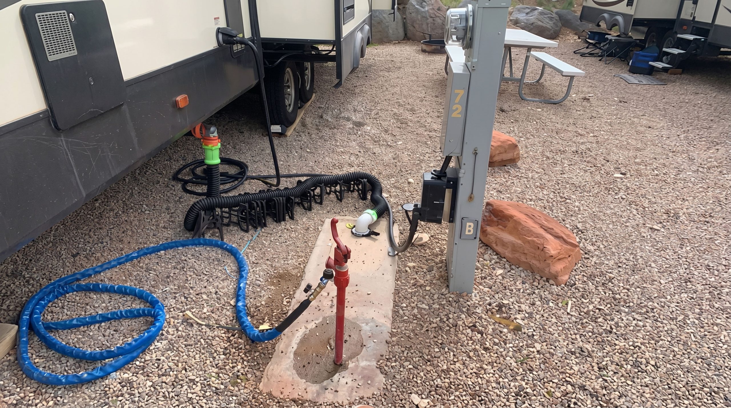 Typical Campground Hookups. Typical Campground Hookups.